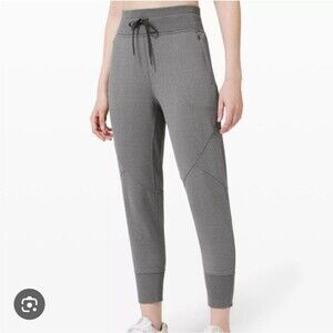 Lululemon Metro Miles Charcoal Gray Jogger Pants 12